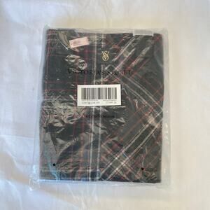 Victoria's Secret Red & Black Plaid Tote Bag Weekender Travel